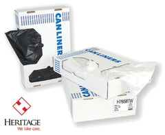 RJ Schinner Co Trash Bag Heritage 40 to 45 gal. White LLDPE 0.90 Mil. 40 X 46 Inch Performance Bottom Seal Flat Pack - M-281002-3330 - Case of 100