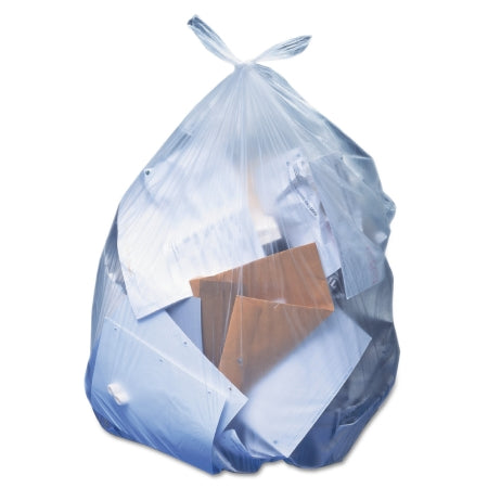 Lagasse Trash Bag Heritage 56 gal. Clear LLDPE 1.10 Mil. 43 X 47 Inch Performance Bottom Seal Flat Pack - M-281115-4879 - Case of 100