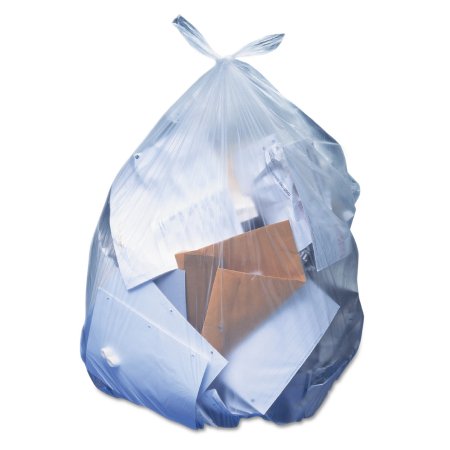 Lagasse Trash Bag Heritage 60 gal. Clear LLDPE 1.10 Mil. 38 X 58 Inch Performance Bottom Seal Flat Pack - M-281126-1869 - Case of 100