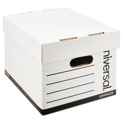 Universal® Professional-Grade Heavy-Duty Storage Boxes, Letter/Legal Files, White, 12/Carton