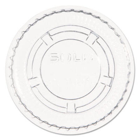 Dart® Portion/Souffle Cup Lids, Fits 0.5-1 oz Cups, PET, Clear, 2,500/Carton