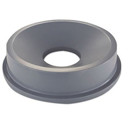 Rubbermaid® Commercial Round BRUTE Funnel Top Receptacle, 22.38w x 5h, Gray