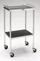 Pedigo Products Utility Table 20 L X 34 H Inch Stainless Steel 1-1/2 Inch Top Dimensions 3 Sided Top Rail 1 Shelf - M-282217-3991 - Each