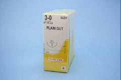 Suture with Needle Absorbable Uncoated Undyed Suture Plain Gut Size 3 - 0 27 Inch Suture 1-Needle 36 mm Length 1/2 Circle Taper Point Needle