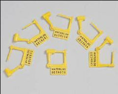 Waterloo Industries Tamper Evident Locking Tag Snap-Lock Yellow Plastic - M-282477-2893 - CT/100