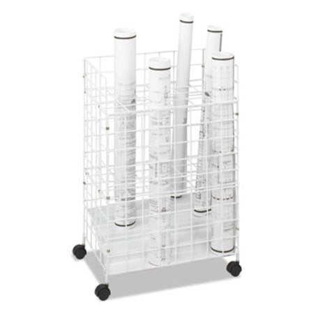 Safco® Wire Roll Files, 24 Compartments, 21w x 14.25d x 31.75h, White