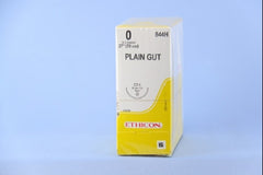 Suture with Needle Absorbable Uncoated Undyed Suture Plain Gut Size 0 27 Inch Suture 1-Needle 36 mm Length 1/2 Circle Taper Point Needle