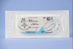 Suture with Needle Perma-Hand Nonabsorbable Coated Black Suture Braided Silk Size 2 - 0 30 Inch Suture 1-Needle 30 mm Length 3/8 Circle Precision Point - Reverse Cutting Needle
