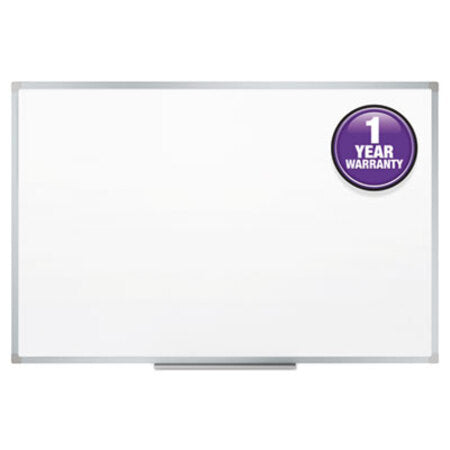 Mead® Dry-Erase Board, Melamine Surface, 36 x 24, Silver Aluminum Frame