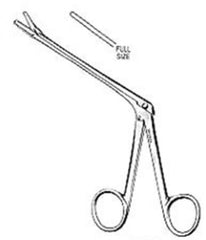 Miltex Turbinate Forceps Miltex® Struycken 4-1/2 Inch Length OR Grade German Stainless Steel NonSterile NonLocking Finger Ring Handle Angled Cutting Tip - M-283904-1748 - Each