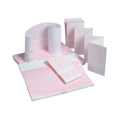 Vyaire Medical ECG Recording Paper GE Thermal Paper 8-1/2 X 11 Inch Z-Fold Red Grid