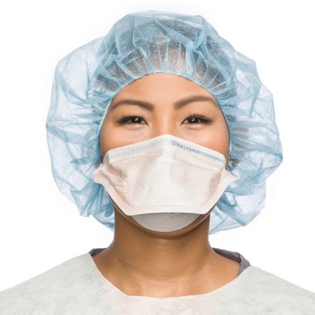 O&M Halyard Inc Particulate Respirator / Surgical Mask FluidShield Medical N95 Flat Fold Elastic Strap Small Orange NonSterile ASTM Level 3