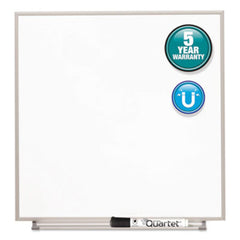 Quartet® Matrix Magnetic Boards, Painted Steel, 16 x 16, White, Aluminum Frame