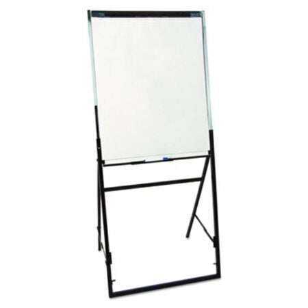 Quartet® Futura Dry Erase Presentation Easel, Melamine, 26 x 35, White, Black Frame