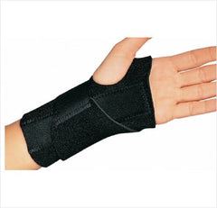 DJO Wrist Brace ProCare® Universal Wrist-O-Prene™ Aluminum / Neoprene Right Hand Black One Size Fits Most