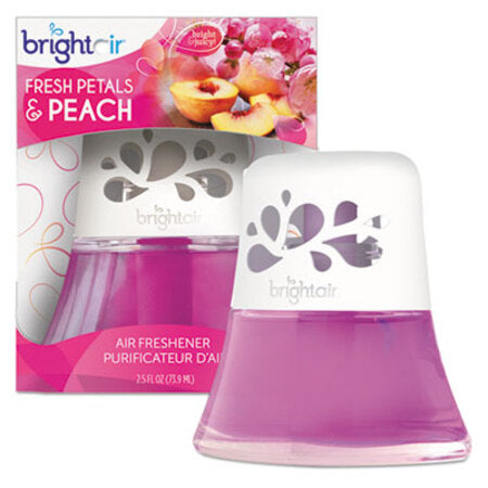 BRIGHT Air® Scented Oil Air Freshener Diffuser, Fresh Petals and Peach, Pink, 2.5 oz
