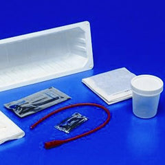 Cardinal Intermittent Catheter Tray Kenguard™ Open System / Urethral 14 Fr. Without Balloon Vinyl