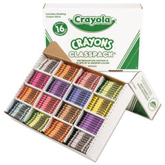 Crayola® Classpack Regular Crayons, 16 Colors, 800/BX