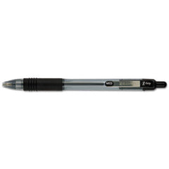 zebra® Z-Grip Retractable Ballpoint Pen, Medium 1 mm, Black Ink, Clear Barrel, Dozen