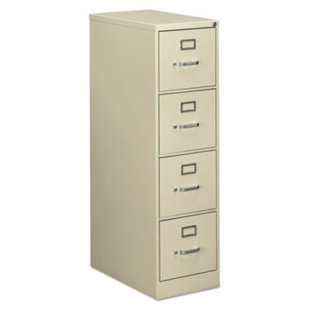 Alera® Four-Drawer Economy Vertical File Cabinet, Letter, 15w x 25d x 52h, Putty