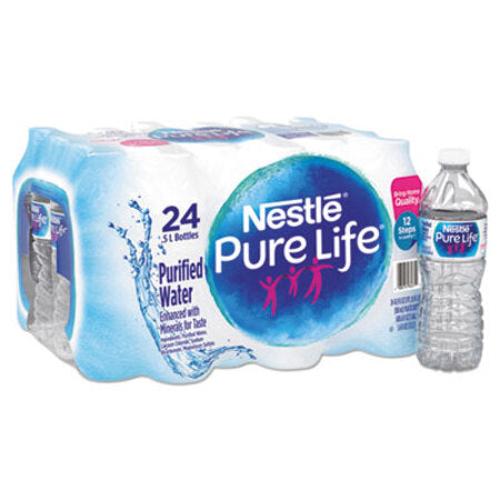 Nestle® Pure Life Purified Water, 16.9 oz Bottle, 24/Carton