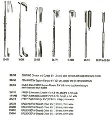 Septum Elevator Miltex® Hajek-Ballenger 7-1/4 Inch Length OR Grade German Stainless Steel NonSterile