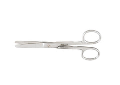 Operating Scissors Miltex® 5 Inch Length OR Grade German Stainless Steel NonSterile Finger Ring Handle Straight Blade Blunt Tip / Blunt Tip