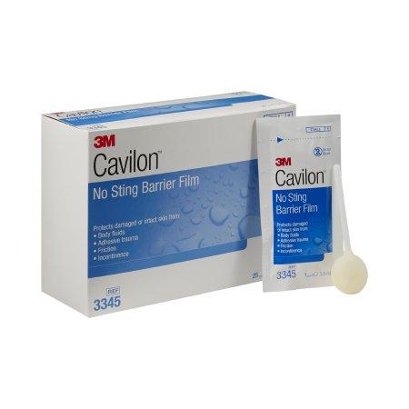 3M Skin Barrier Applicator 3M™ Cavilon™ No Sting 26 to 62% Strength Hexamethyldisiloxane / Isooctane / Acrylate Terpolymer / Polyphenylmethylsiloxane Individual Packet Sterile