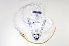 Cardinal Indwelling Catheter Tray Curity™ Ultramer™ 2-Way Foley 18 Fr. 5 cc Balloon Hydrogel Coated Latex