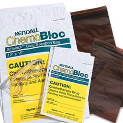 Cardinal Chemo Drug Transport Bag ChemoPlus™ 12 X 15 Inch Clear / Yellow Zip Closure - M-294024-2255 - Case of 250