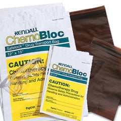 Cardinal Chemo Drug Transport Bag ChemoPlus™ 12 X 15 Inch Clear / Yellow Zip Closure - M-294024-2255 - Case of 250