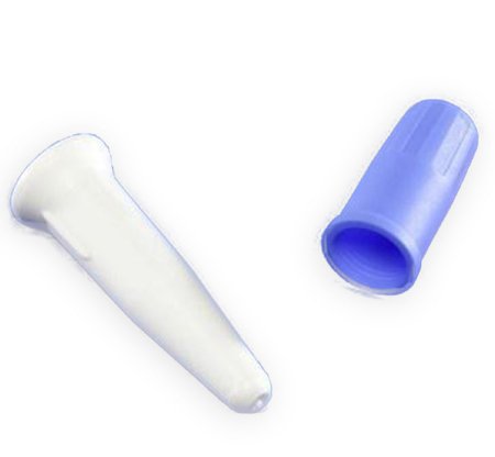 Cardinal Catheter Plug Curity™ Sterile, White Plug, Blue Cap, Plastic