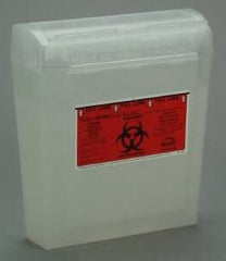 Bemis Healthcare Sharps Container Bemis™ Sentinel 10 H X 5-1/4 W X 11 D Inch 1.25 Gallon Translucent Base/ Translucent Lid Horizontal Entry Rotating Lid - M-298929-4153 - Each