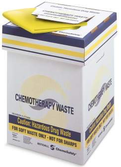 Cardinal Hazardous Drug Waste Container ChemoPlus™ Corrugated Cardboard, 20-1/2 H X 15 W X 15 D Inch