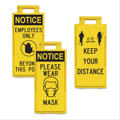 2' x 4' Floor Signs Notice Wash Your Hands ,1 Each - Axiom Medical Supplies