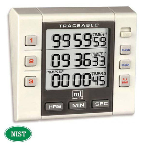 3-Channel Continuous Alarm Timer 3-Channel Continuous Alarm Timer • 3.25"W x 1"D x 3"H ,1 Each - Axiom Medical Supplies