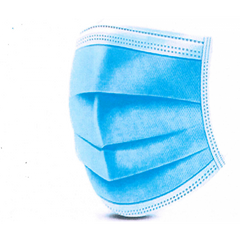 Cotton 3-Ply Disposable Mask with Earloop, 50 Pack