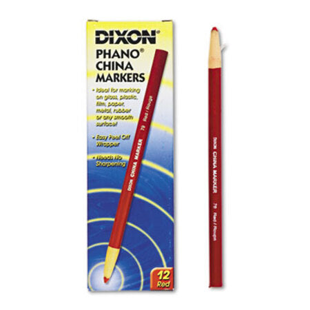 Dixon® China Marker, Red, Dozen