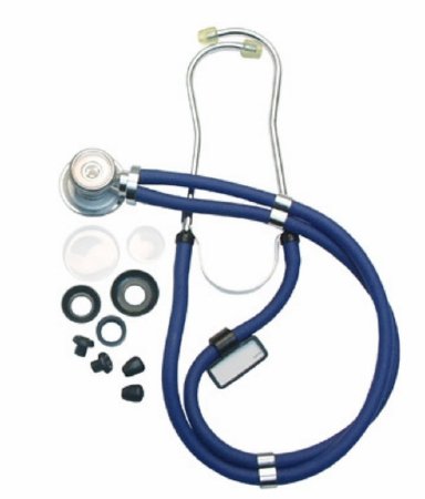 Graham-Field Sprague Stethoscope Adscope® Blue 2-Tube 22 Inch Tube Double-Sided Chestpiece