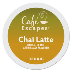 Cafe Escapes® Cafe Escapes Chai Latte K-Cups, 96/Carton