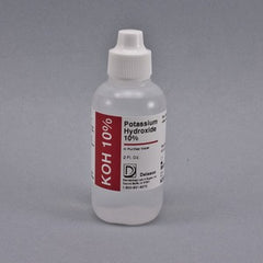 Medical Chemical Microbiology Reagent Potassium Hydroxide Inorganic Compound 10% 2 oz.