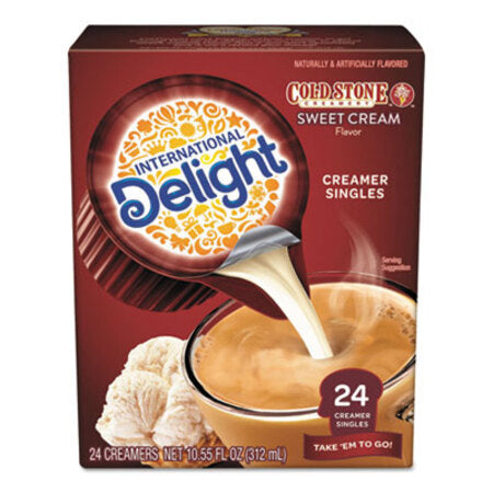 International Delight® Flavored Liquid Non-Dairy Creamer, Coldstone Sweet Cream, Mini Cups, 24/Box