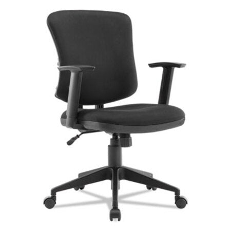 Alera® Everyday Task Office Chair, Supports up to 275 lbs., Black Seat/Black Back, Black Base
