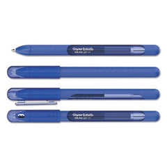 Paper Mate® InkJoy Stick Gel Pen, Fine 0.5 mm, Blue Ink/Barrel, Dozen