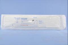 Suture with Needle Prolene Nonabsorbable Uncoated Blue Suture Monofilament Polypropylene Suture Size 5 - 0 24 Inch Suture Double-Armed 12 mm Length 3/8 Circle Taper Point Needle