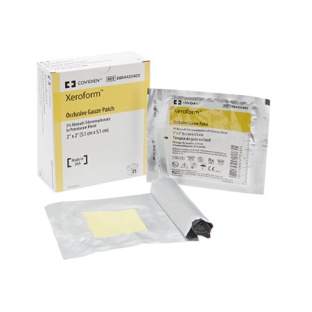 Cardinal Petrolatum Impregnated Dressing Xeroform® 2 X 2 Inch Gauze Bismuth Tribromophenate / Petrolatum Sterile