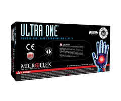 Microflex Medical Exam Glove Ultra One® Medium NonSterile Latex Extended Cuff Length Textured Fingertips White Not Chemo Approved - M-306876-2576 - Case of 500