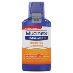 Mucinex® Maximum Strength Fast Max Cold and Sinus, 6 oz Bottle,