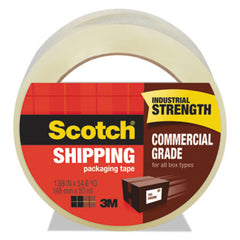 Scotch® 3750 Commercial Grade Packaging Tape, 3" Core, 1.88" x 54.6 yds, Clear