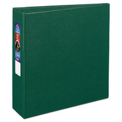 Avery® Heavy-Duty Non-View Binder with DuraHinge and Locking One Touch EZD Rings, 3 Rings, 3" Capacity, 11 x 8.5, Green